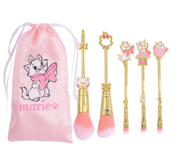 Cat Makeup Brushes Set Metal handle Cosplay Toy Eyeshadow Female Makeup Tool