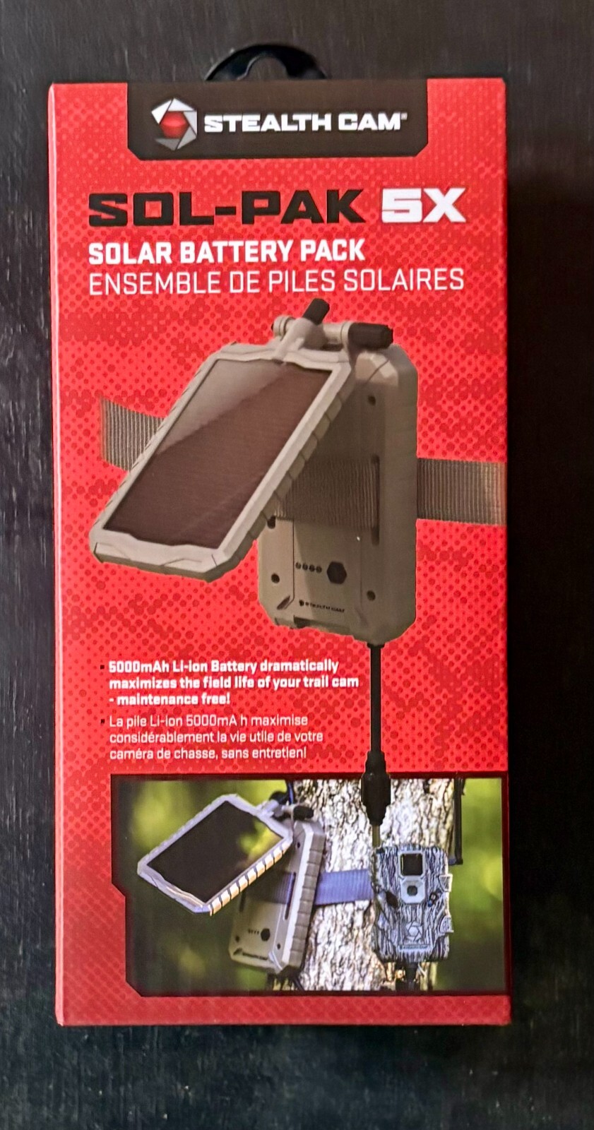 Stealth Cam Sol-Pak 5X Solar Battery Pack For Trail Camera New