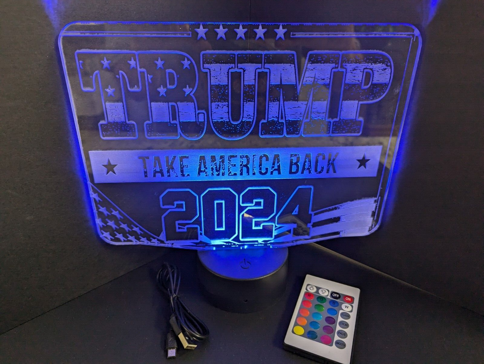 Donald Trump President Take America Back L.E.D. Large light display