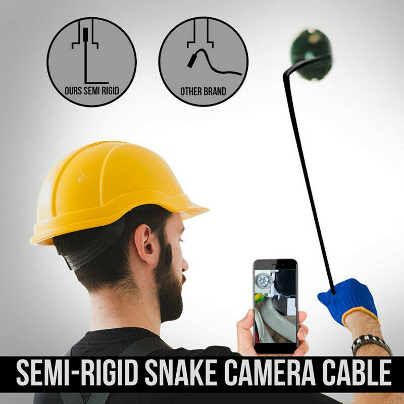 1M Endoscope Camera with Light HD Borescope Waterproof Inspection Snake Camera