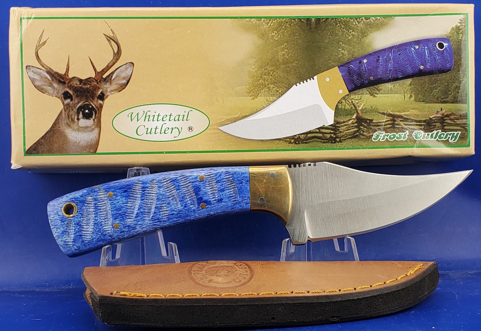 FROST CUTLERY 7 1/4" SKINNING KNIFE WT-1104BL