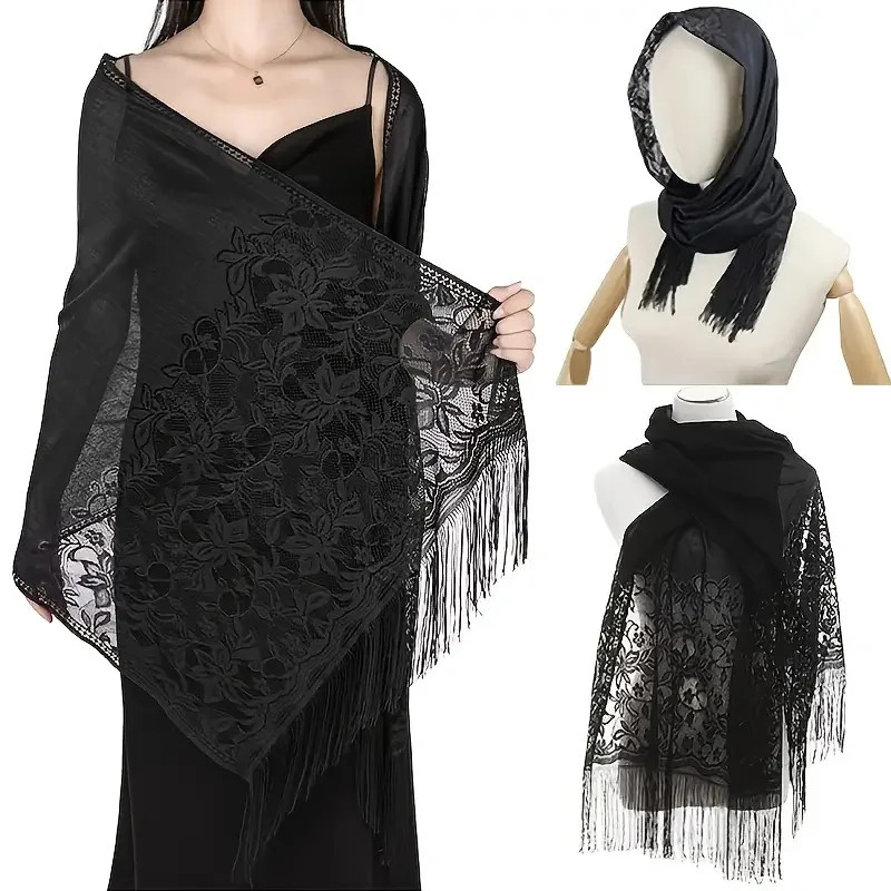 Thin summer sunscreen shawl with artistic retro style paired with qipao shawl sc