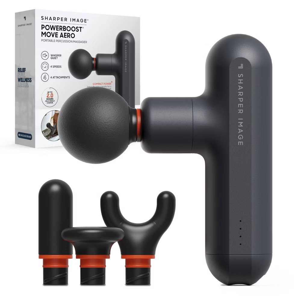 Sharper Image Powerboost Move Portable Percussion Body Massager - Aero
