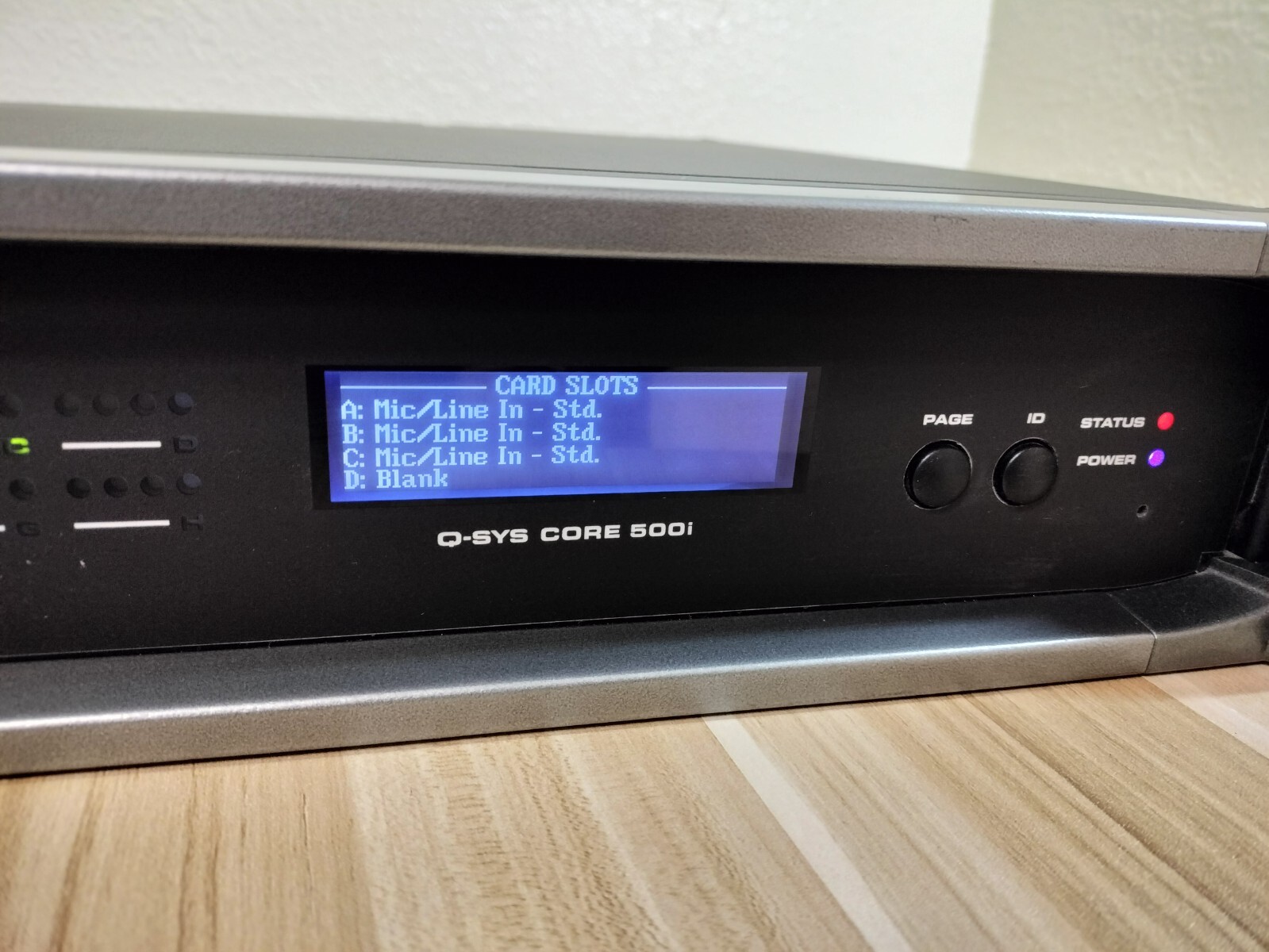 QSC Q-SYS Core 500i Integrated System Processor w/ 3 cards