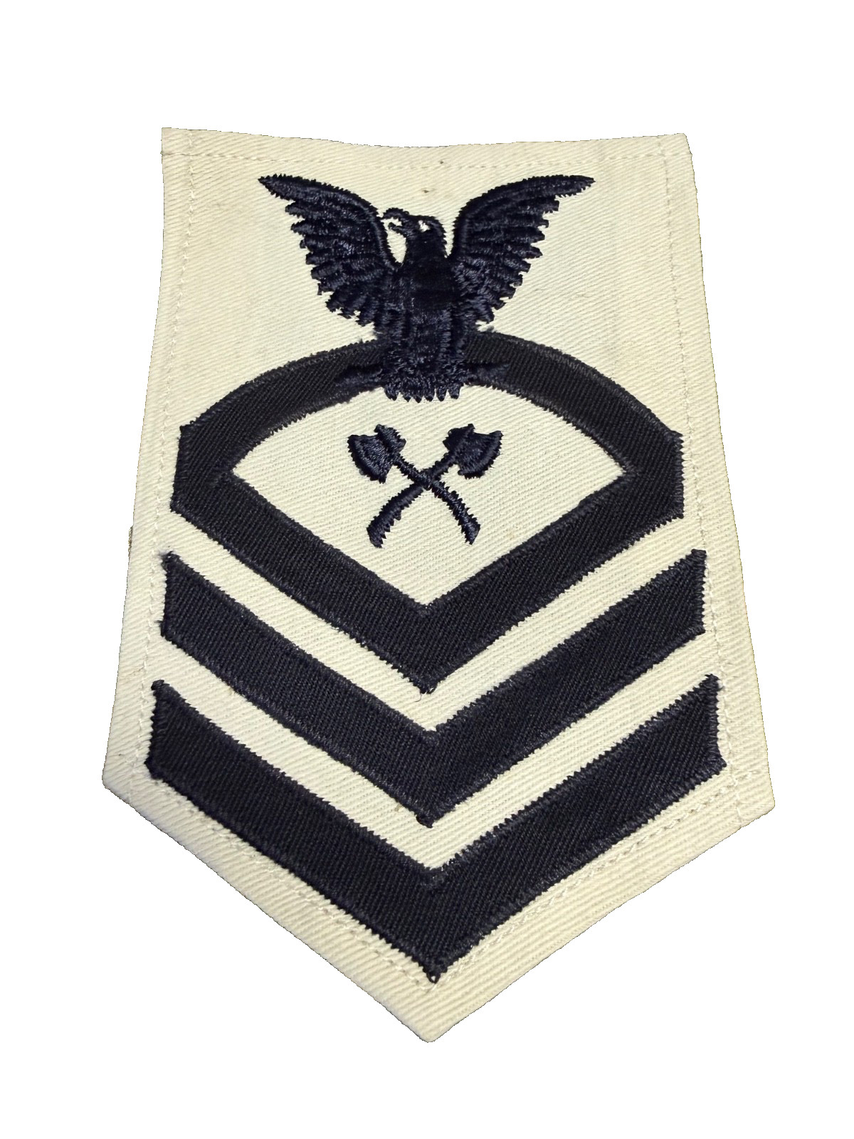 Unworn WWII USN Navy CHIEF CARPENTER'S MATE Dress White Rate by POMERAGE CO.