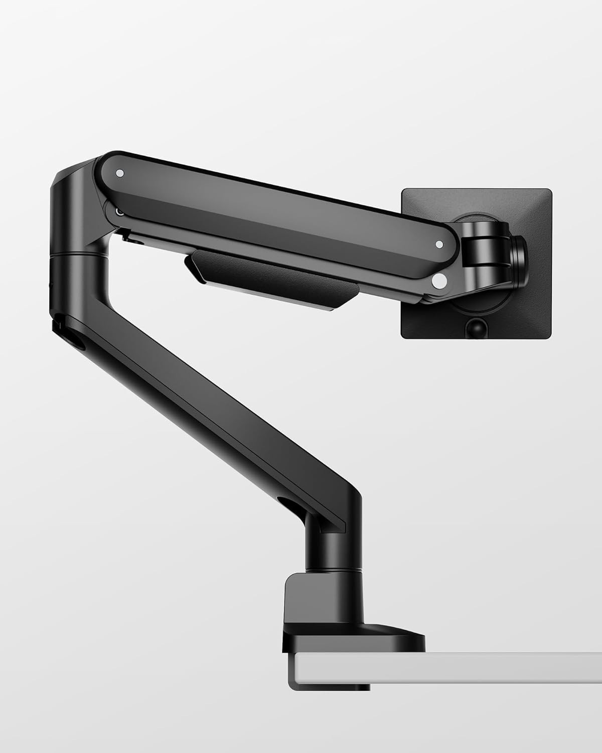 Deluxe Monitor Arm up to 40 Inch Holds 26.4 lbs Curved Screens Aluminum Black