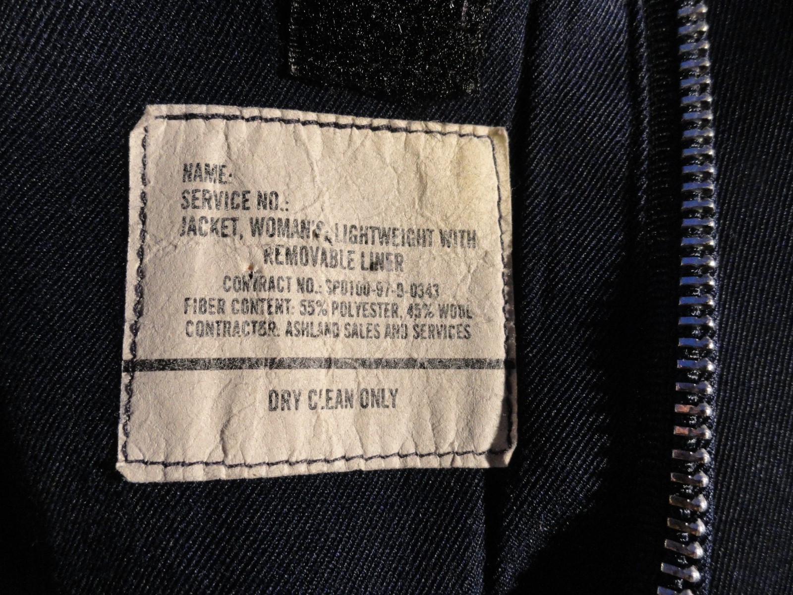 WOMENS USAF AIR FORCE LIGHTWEIGHT BLUE JACKET COAT CURRENT 2026 ISSUE 18L