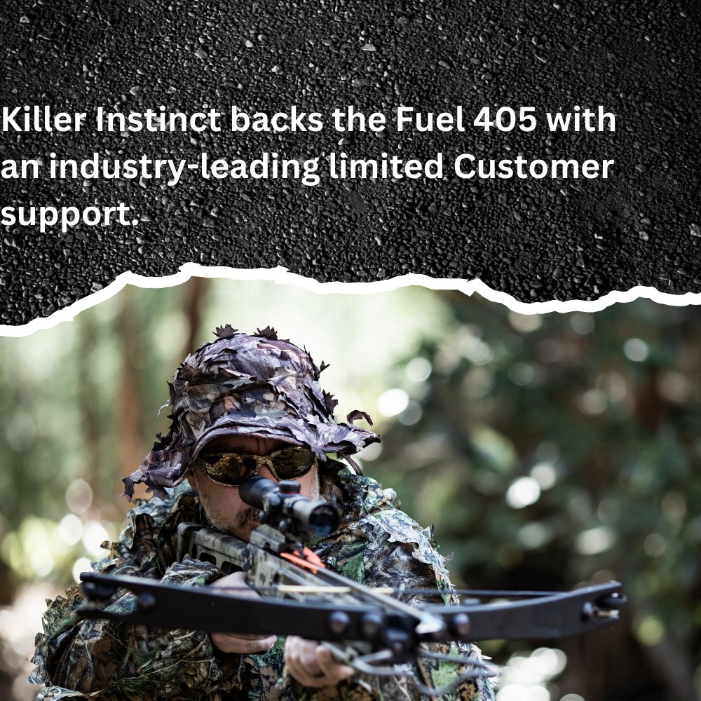 Killer Instinct Lethal 405 FPS Crossbow with Lighted Crossbow and Broadheads