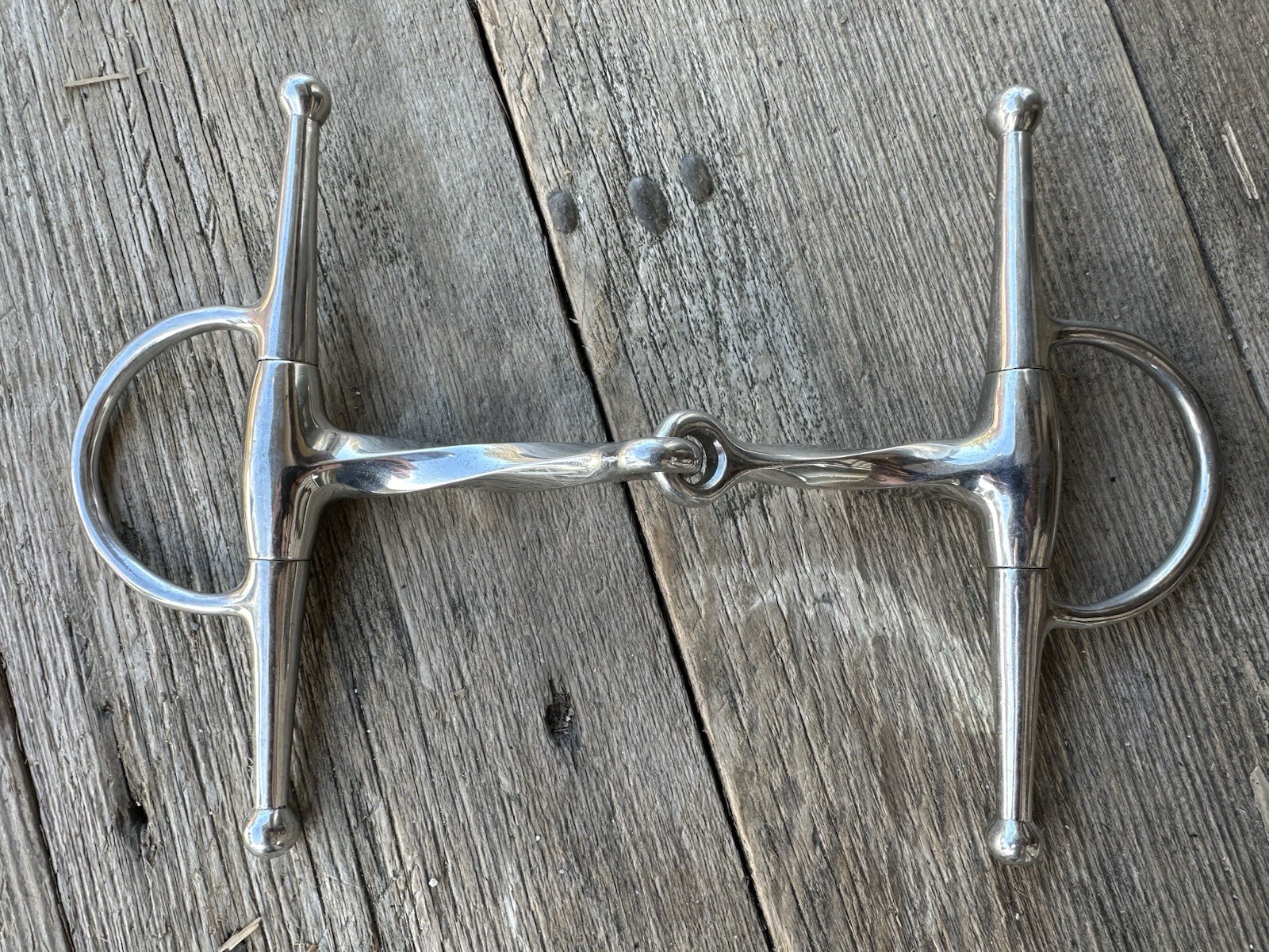 Horse Tack - 5 1/2” Slow Twist Full Cheek Snaffle Bit