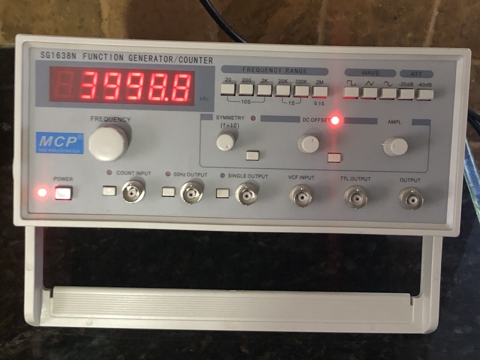 MCP Lab Electronics SG1638N Function Generator/Counter