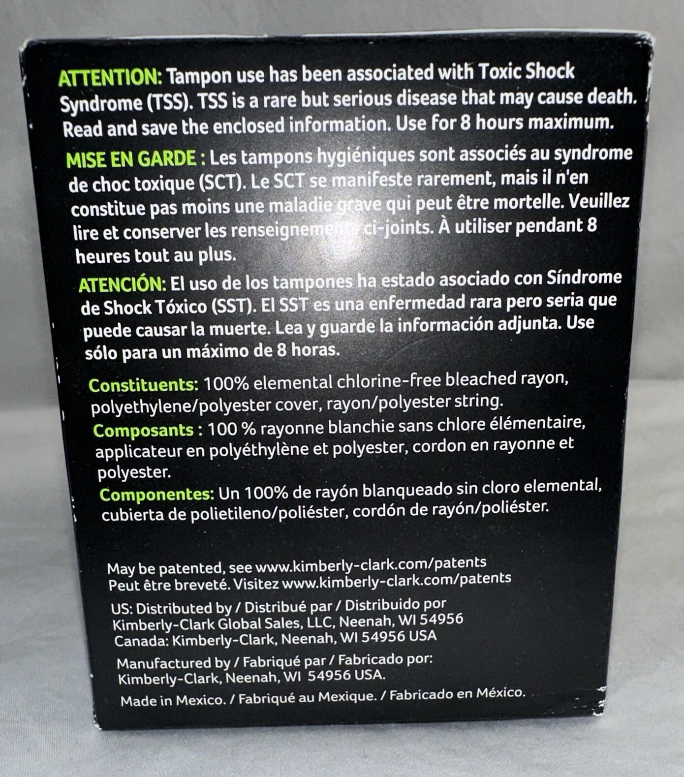 U by KOTEX Sleek • 34 UNSCENTED TAMPONS ( 17 REGULAR/ 17 SUPER )