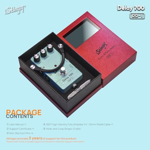 Analog-Style Delay Effects Pedal DD-1, Delay 700 Delay Pedal Delay DD-1 Blue