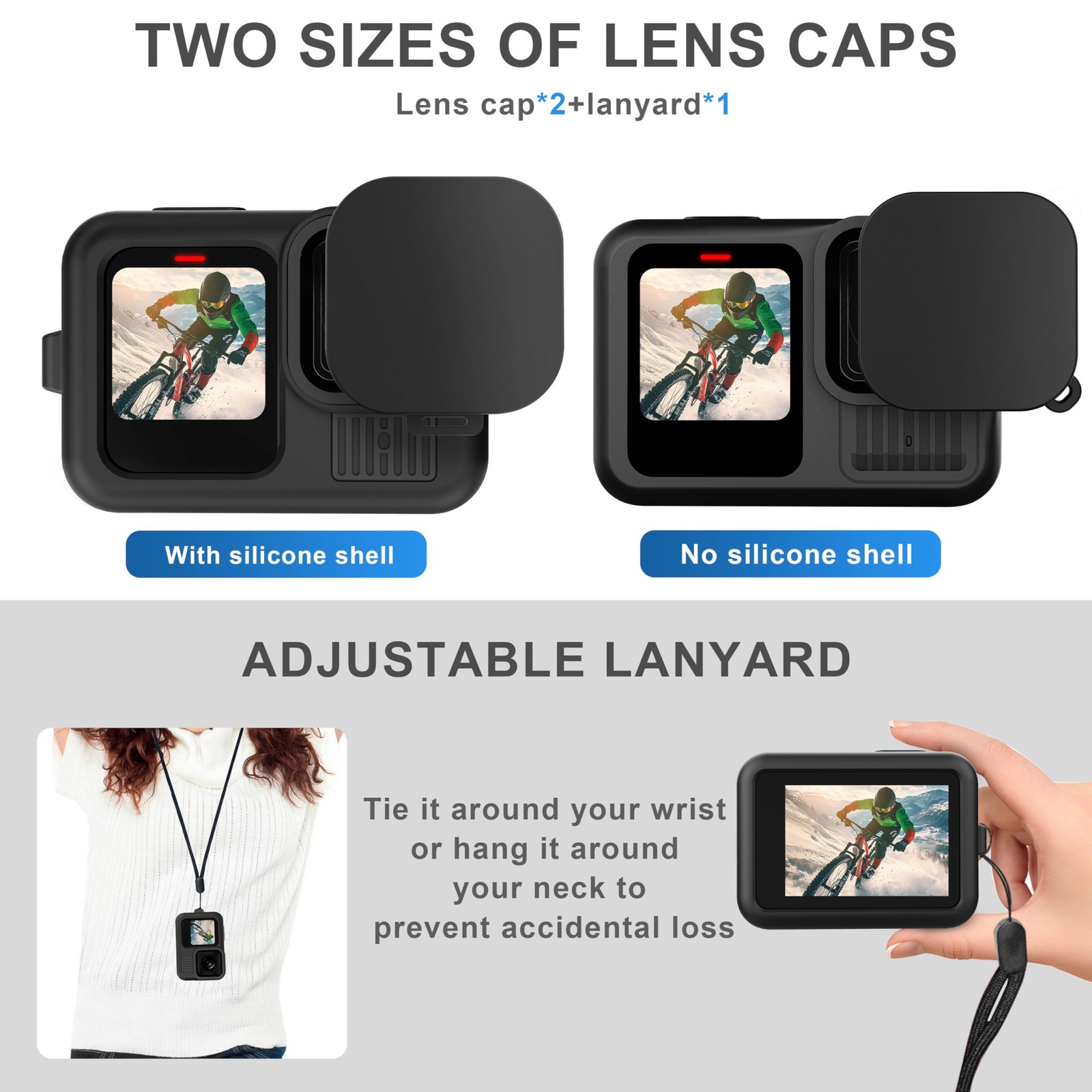 OKFUN Silicone Sleeve Case for Go Pro Hero 13 Black,6PCS Screen&Protector...