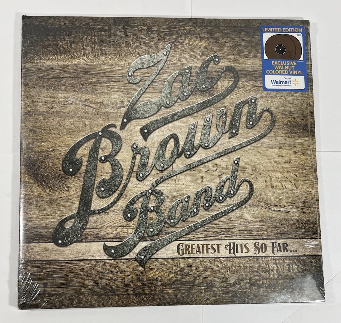 Zac Brown Band Greatest Hits So Far Vinyl Record LP x 2 Walnut Brown SHIPS FAST!