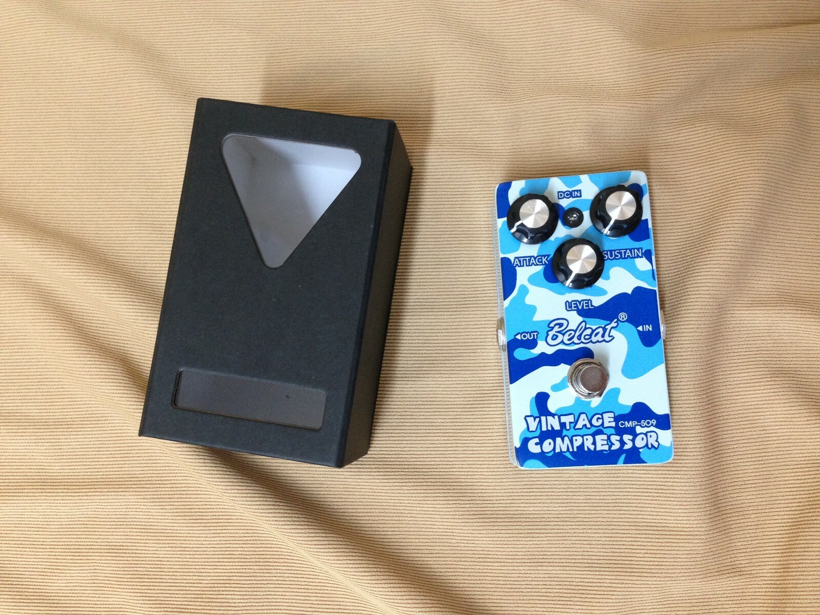 Belcat CMP-509 Guitar Effects Pedal, Vintage Compressor - Blue