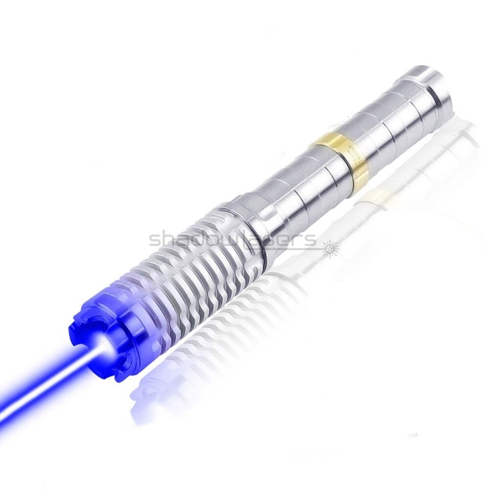 BX9-L 450nm Adjustable Focus Blue Laser Pointer Visible Laser Torch Beam US
