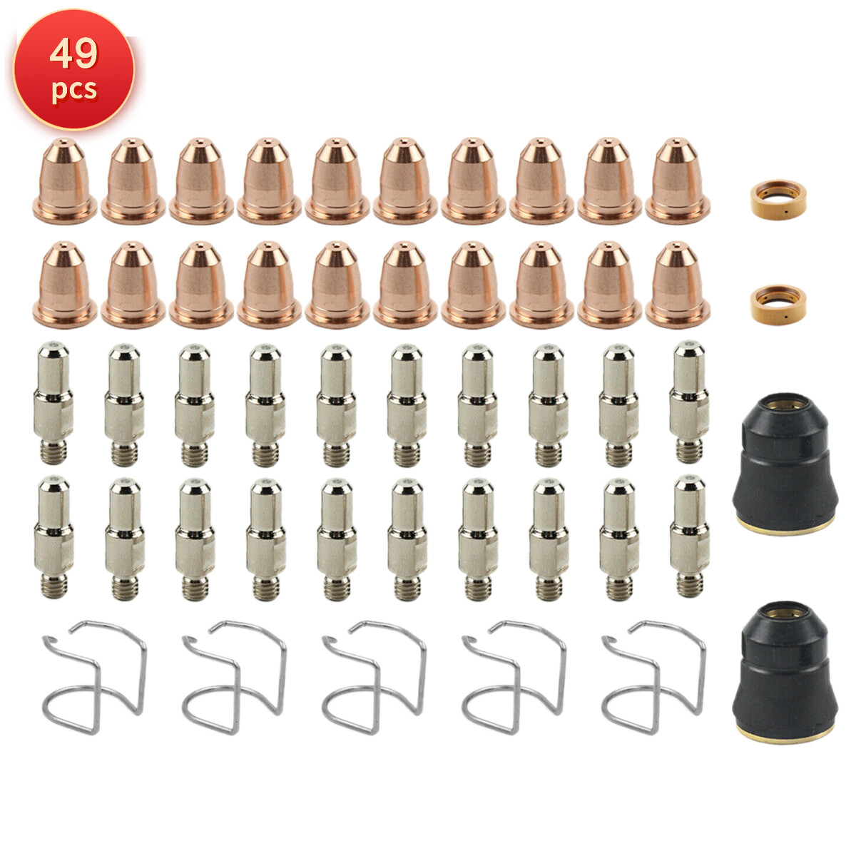 49 pcs 30A 0.8mm Consumables Kit fit Klutch P300i Plasma Cutter