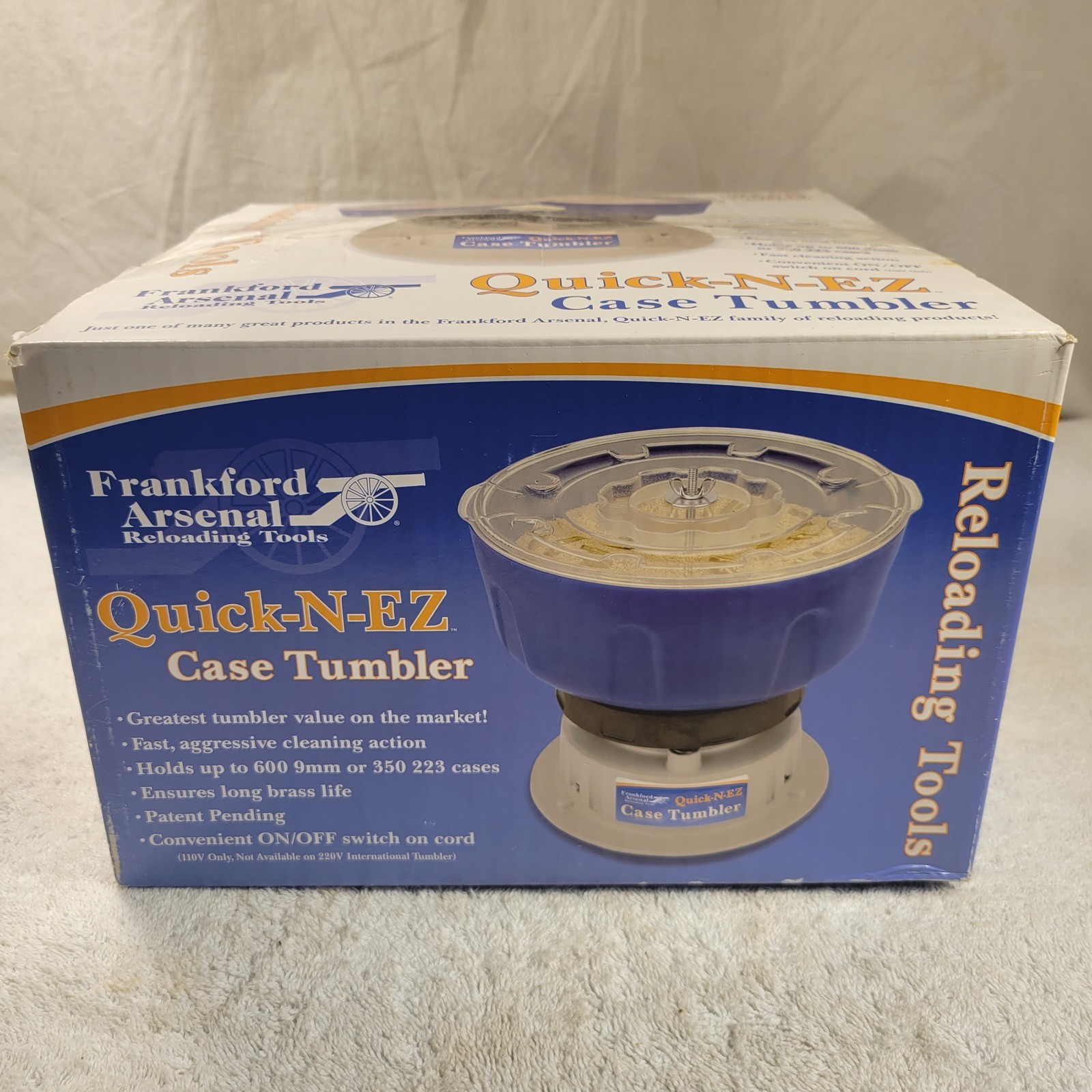 Frankford Arsenal Quick-n-EZ Case Tumbler Holds up to 600 9MM or 350 .223 Cases