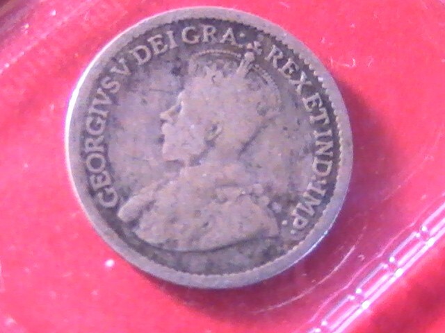 CANADA 5 CENTS SILVER 1917