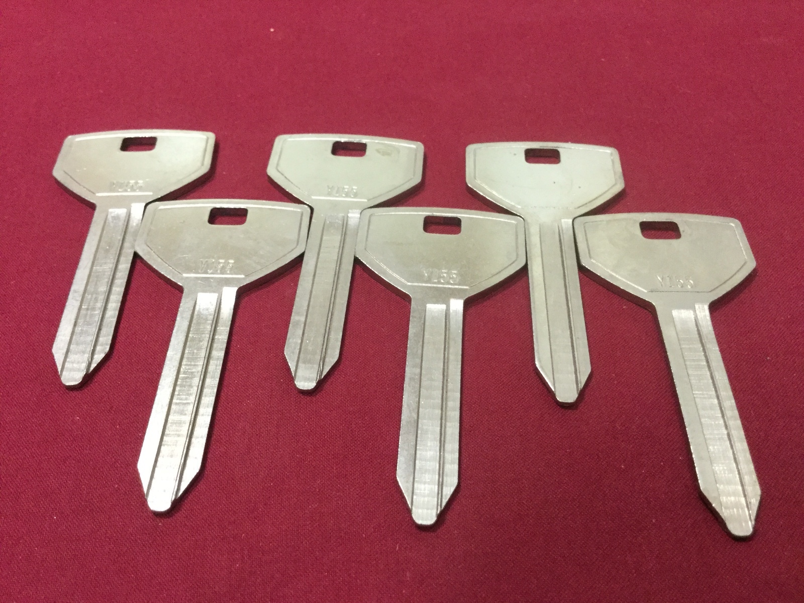 Chrysler, Dodge, Eagle, Jeep, Plymouth Y155 Key Blanks, Set of 6 - Locksmith