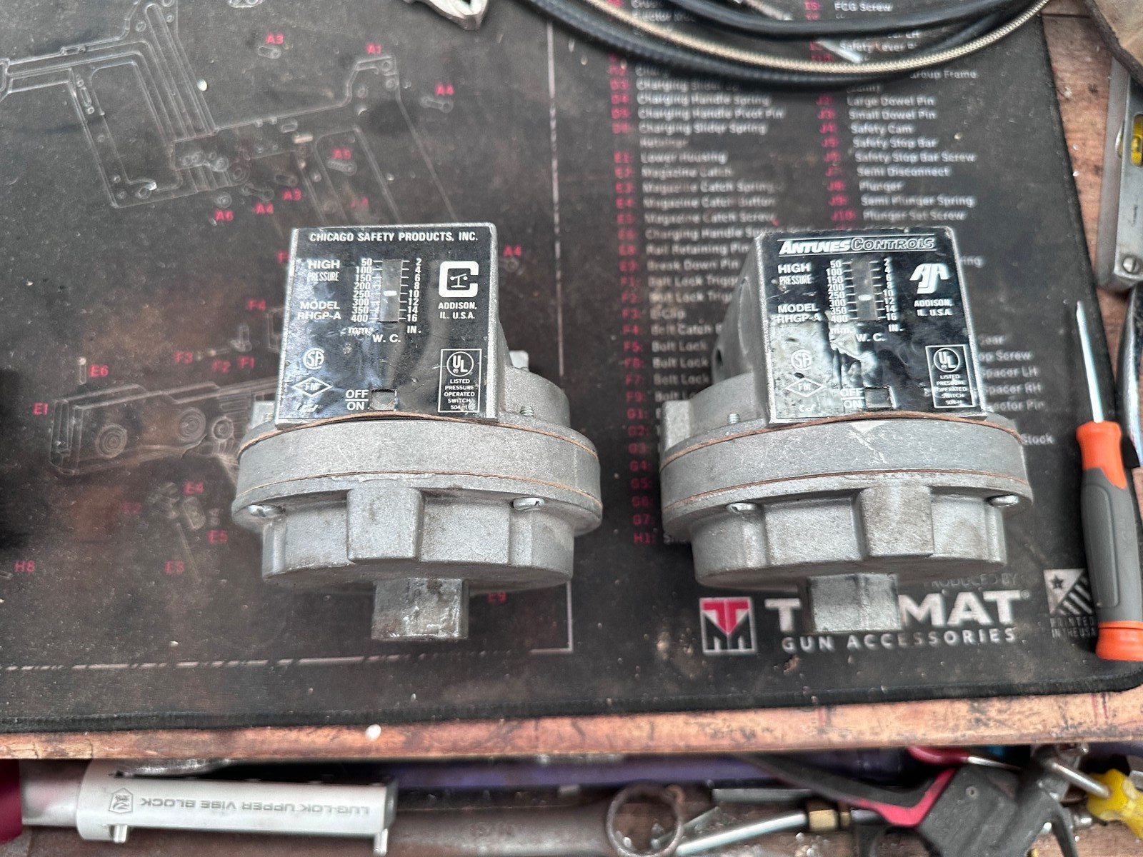 Chicago Safety Products RHGP-A High Pressure Switch - Lot of 2