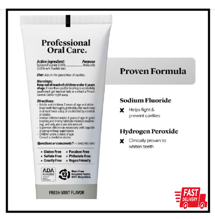 Made by Dentists Professional Ultra Whitening Toothpaste 2 Pack Sensitive Teeth