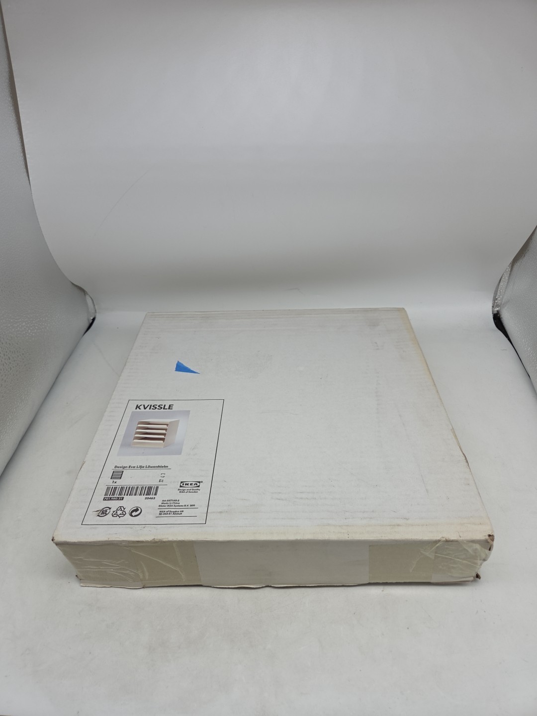 IKEA KVISSLE White Filing Letter Paper Organizer Desk Tray 701.980.31 NEW NIB