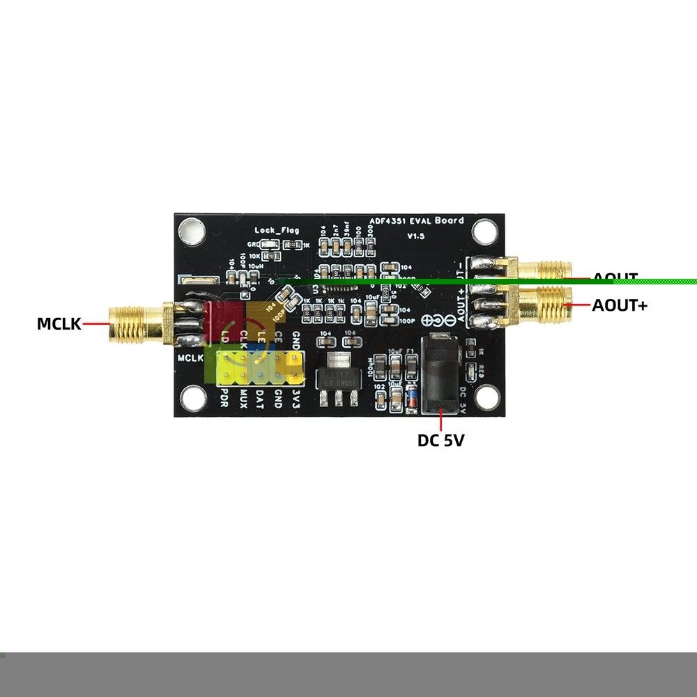 ADF4351 Development Board 35M-4.4GHz RF Signal Source PLL Module SPI Control