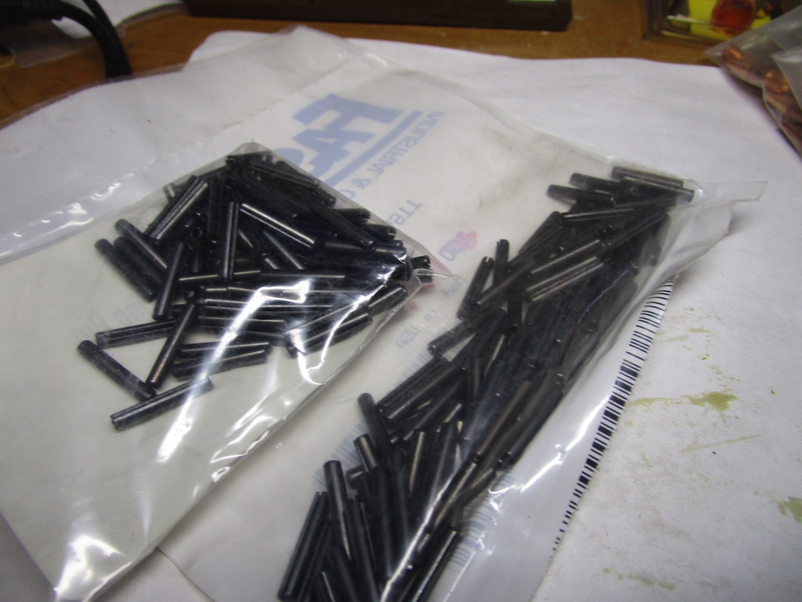 1/8" x 3/4" Plain Finish Steel Slotted Spring Pin QTY 194