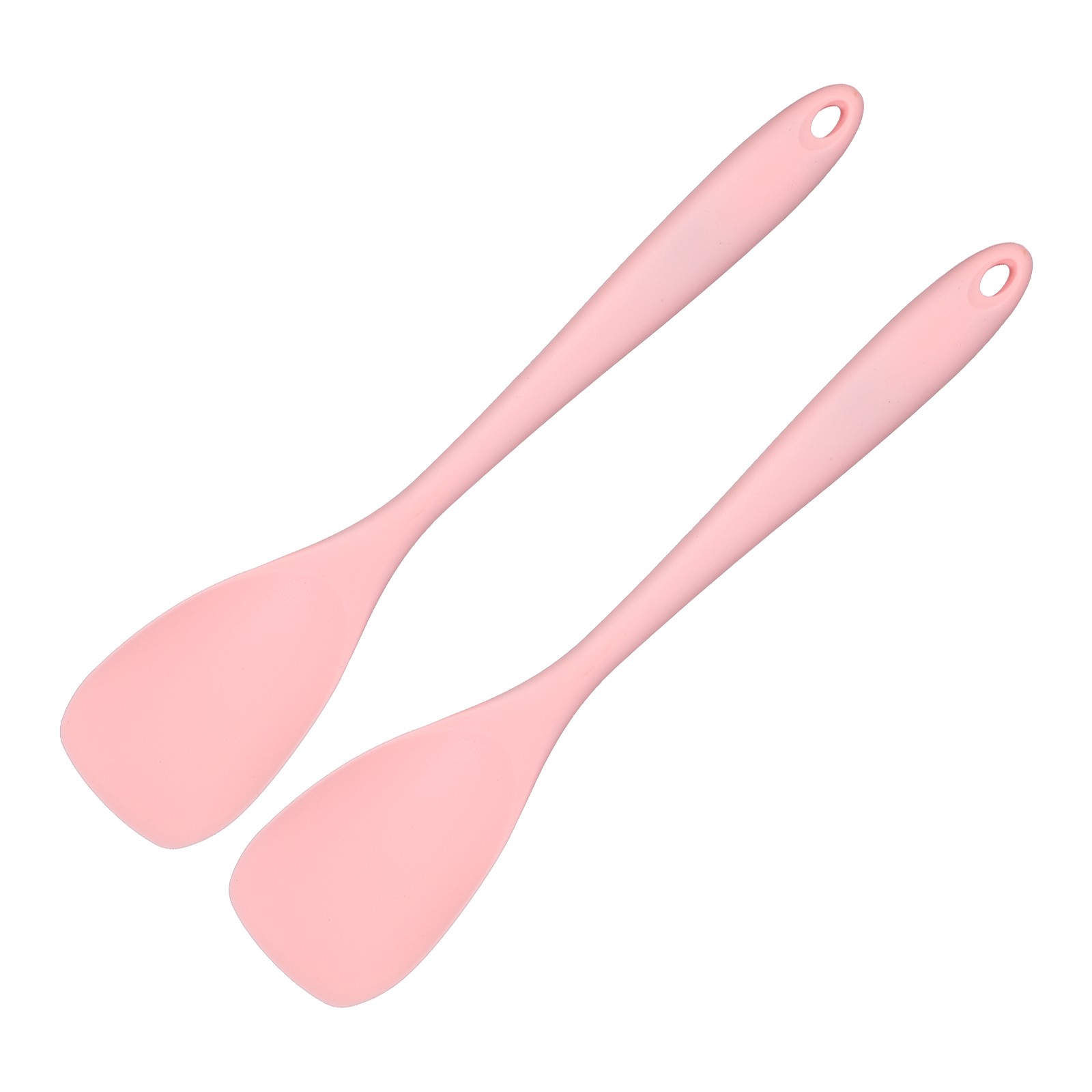 2 Pack Silicone Spoon Spatula, Heat Resistant Spoonula Spatula, Pink