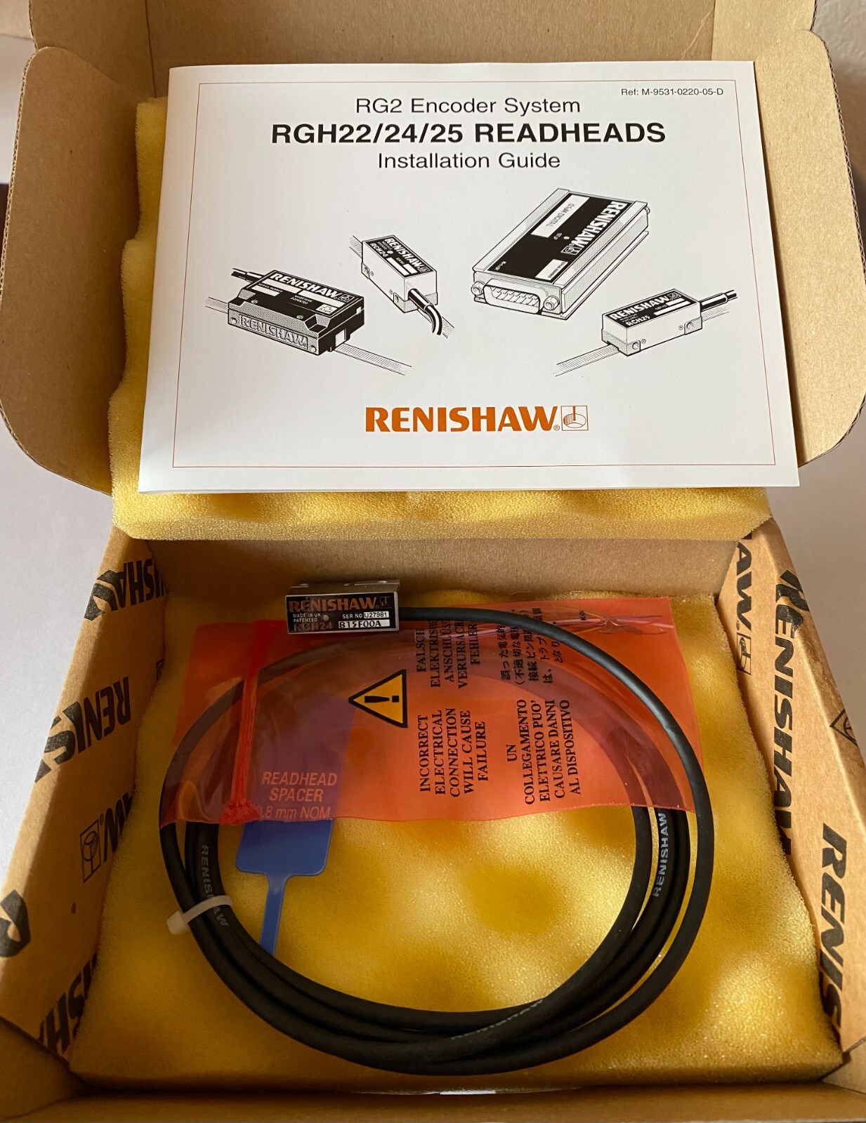 Renishaw RGH24B15F00A readhead 1vpp 1.5m incremental encoder Ship From USA