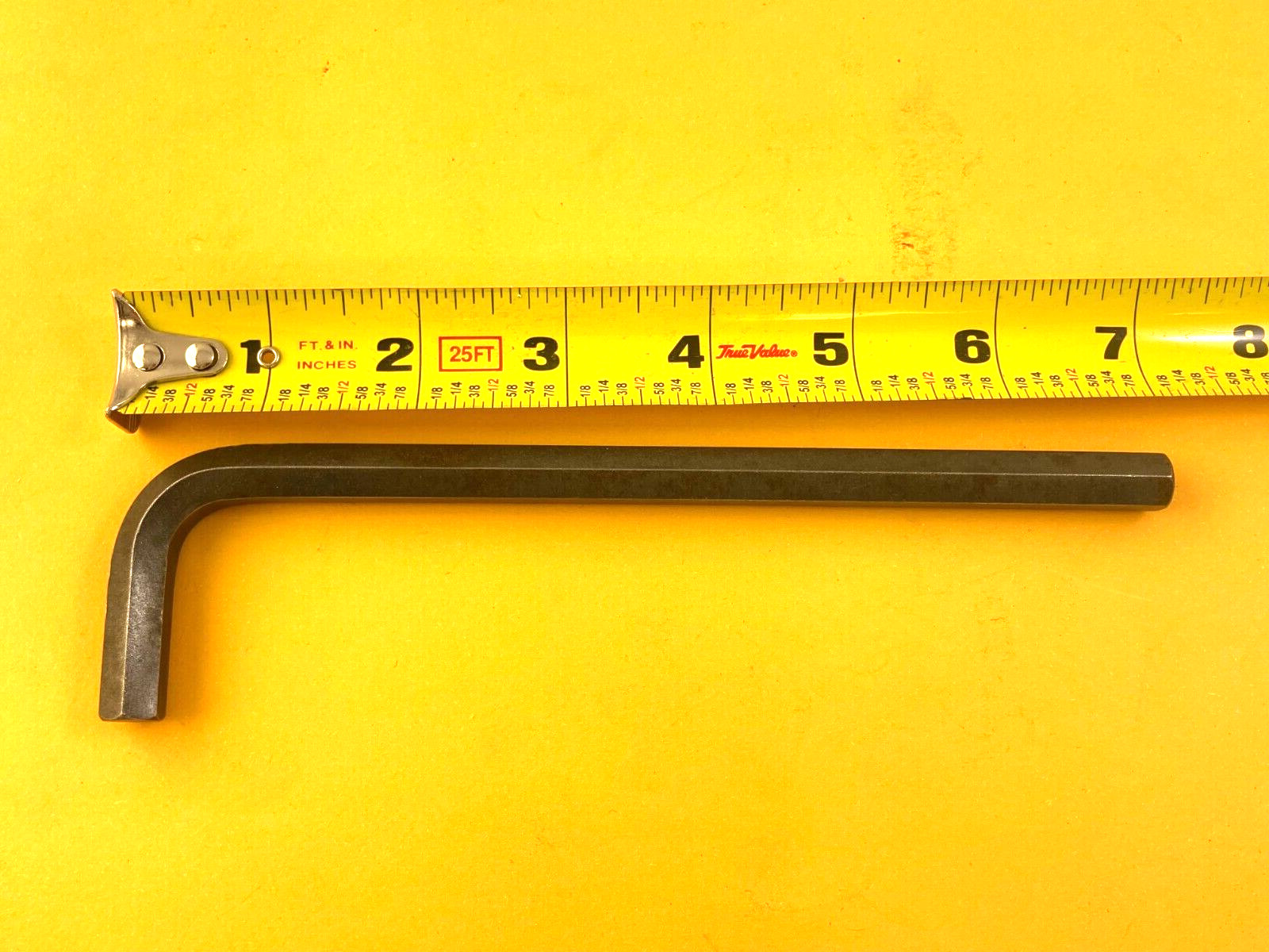 Hex Key Allen Type Wrench 3/8" x 7" Long Arm ~ Used