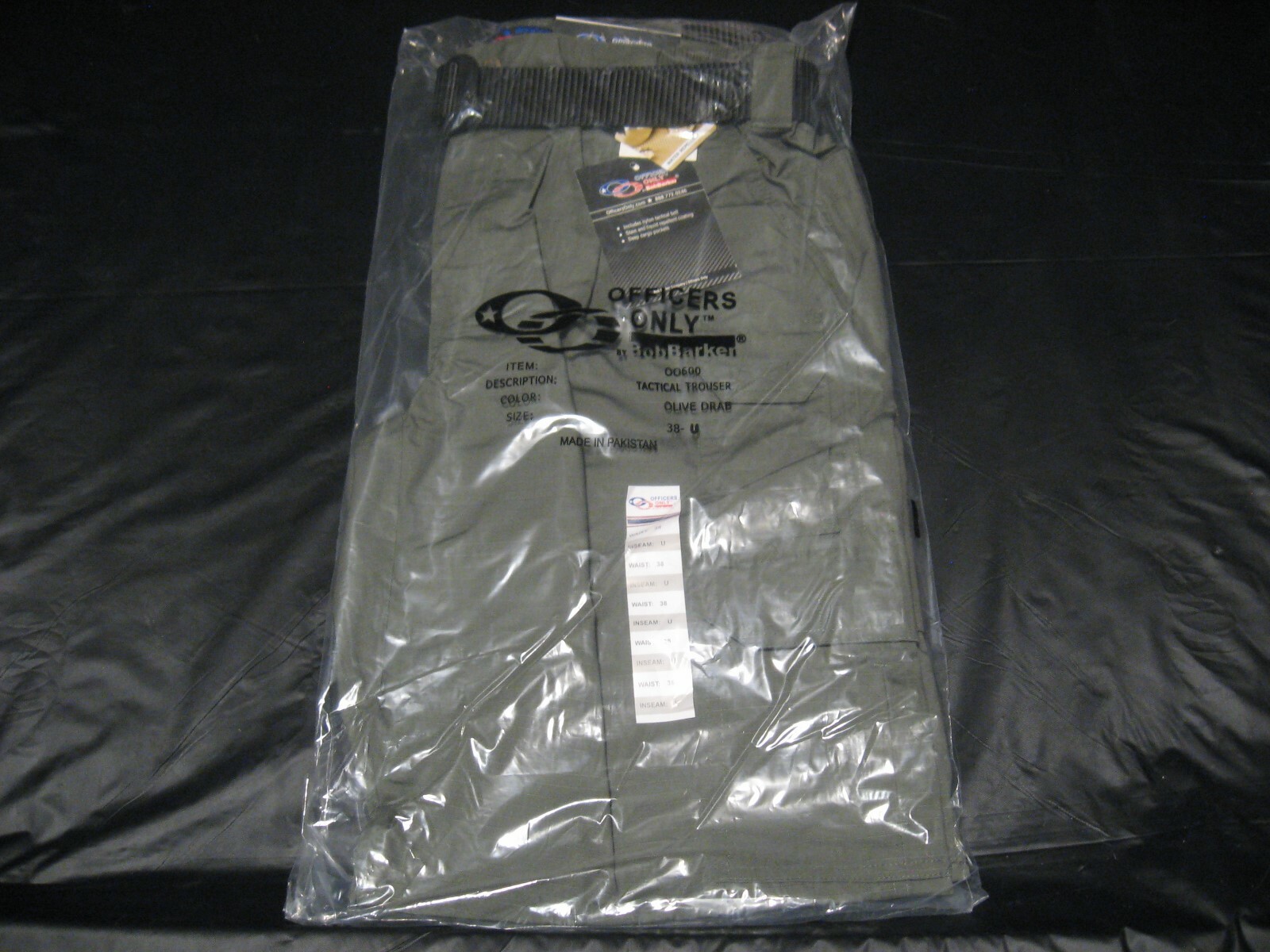 Bob Barker Size 38 Waist Olive Green Police/Sheriff Tactical Cargo Long Pants