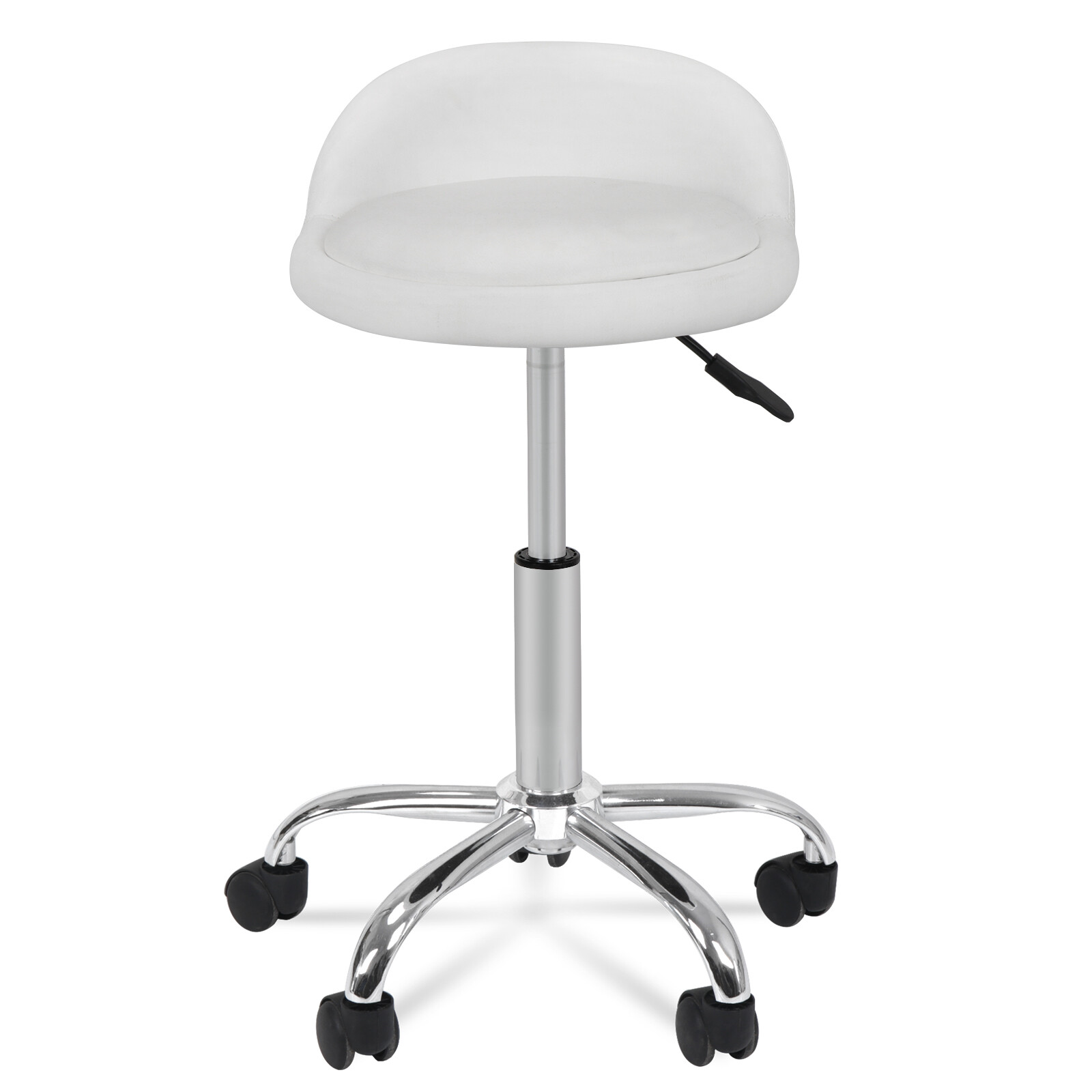 2X Adjustable Height Hydraulic Rolling Swivel Stool Spa Salon Chair w/Back Rest