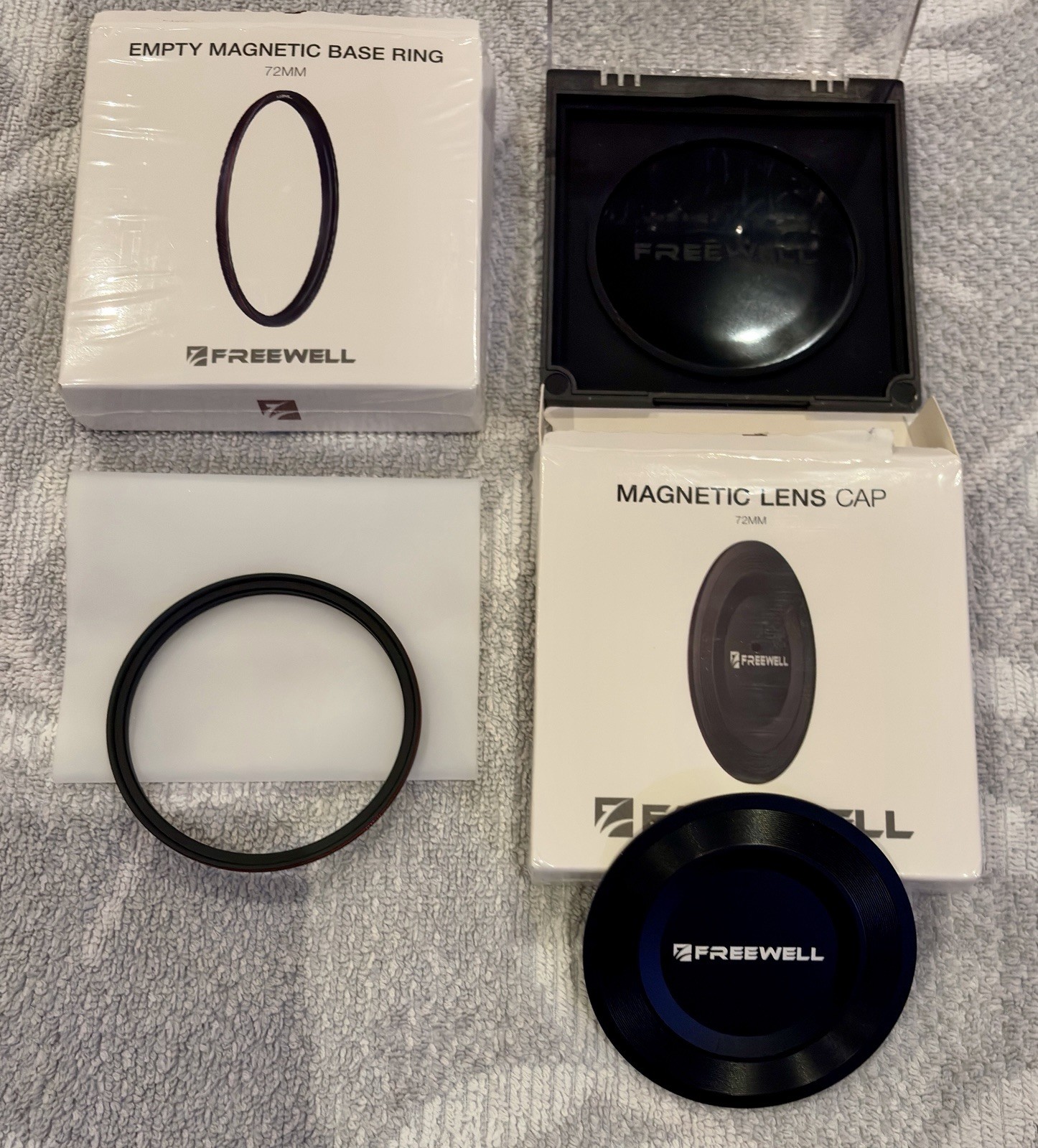 Freewell 72mm Magnetic Base Ring And Lens Cap