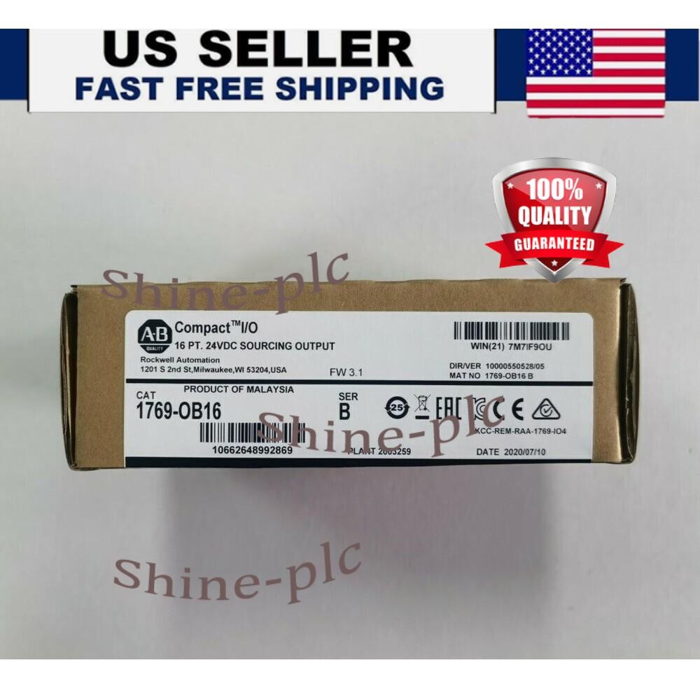 New Sealed AB 1769-OB16 CompactLogix 16 Pt 24VDC D/O Module 1769OB16 US Free Tax