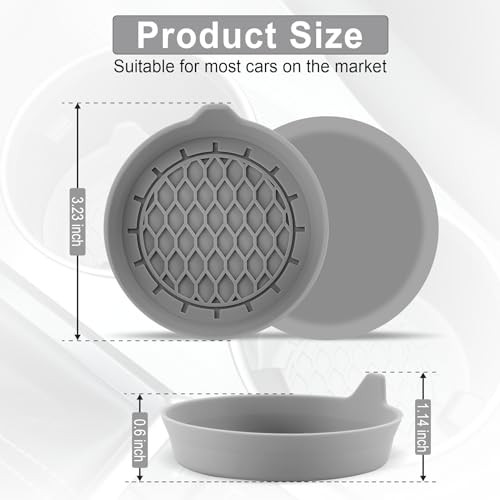 SINGARO Silicone Car Cup Holder Coasters, Universal Non-Slip Cup Holders, 4