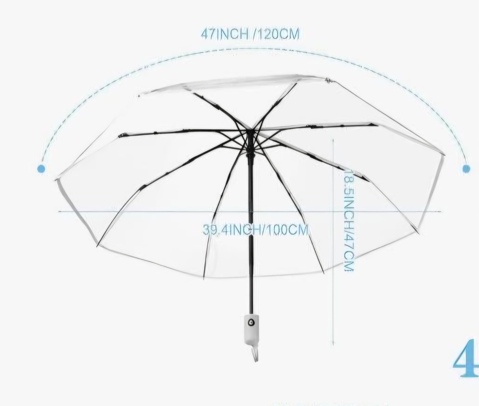 Clear umbrella