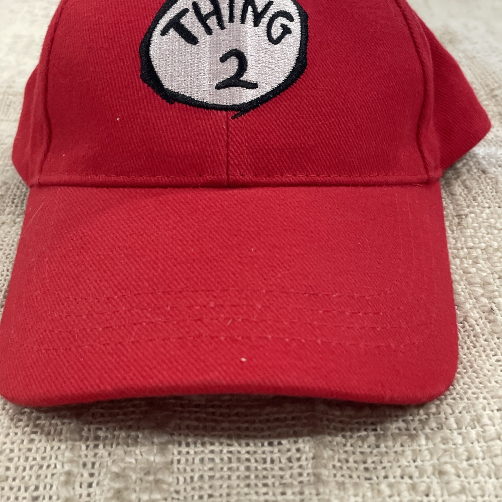 Universal Studios Dr. Seuss Thing 2 Red Embroidered Kids Adjustable Cap Hat