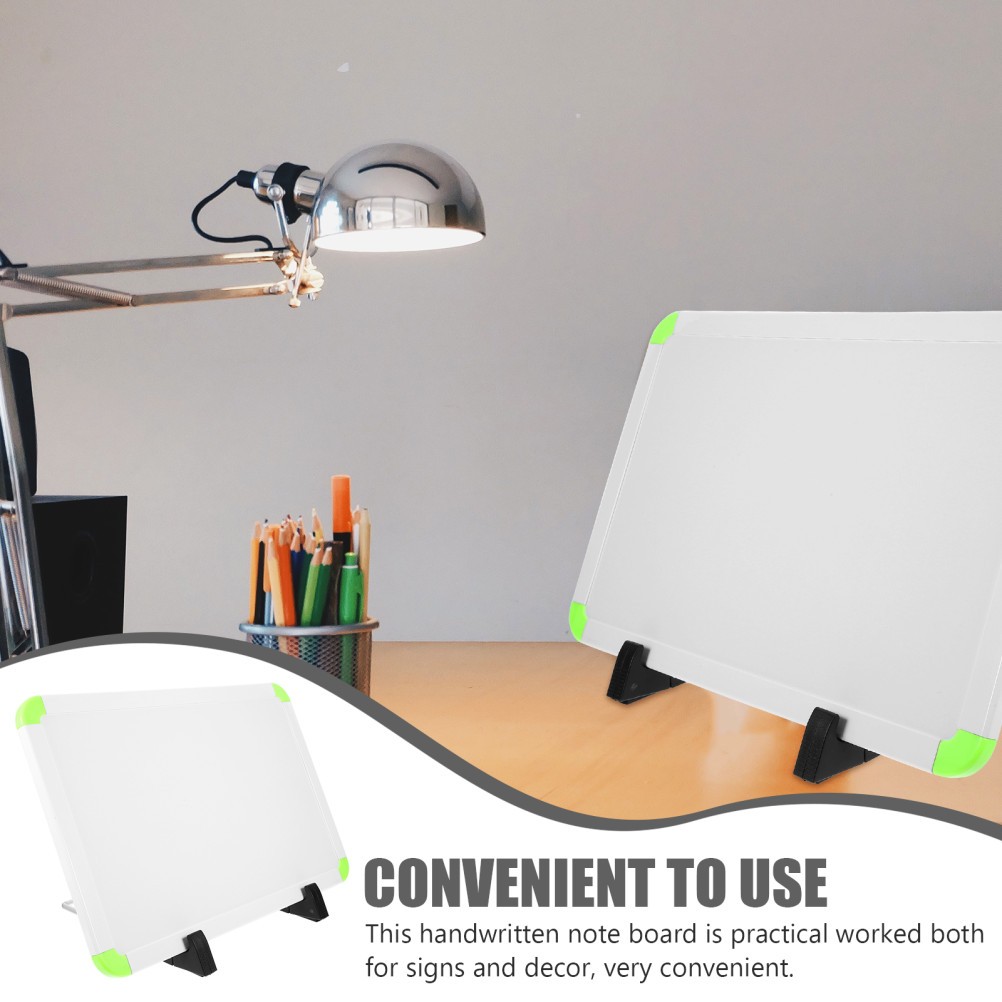 1 Set Reusable Plastic Whiteboard with Stand Practical Dry Erase Board for Home