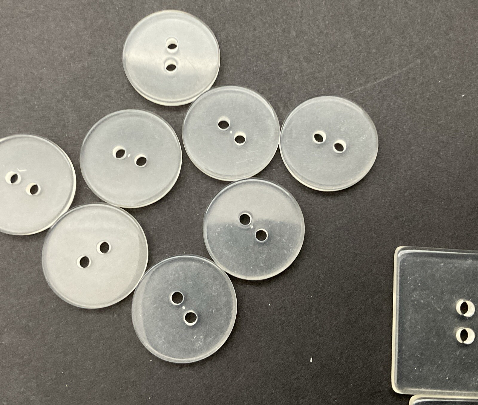 Stampin Up Clear Buttons - 24 Pieces - NEW 105447