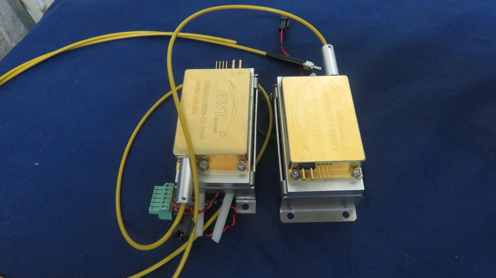 Lot of 2 High Power Diode Laser BWT K808DA5RN-50.00W 808 nm 50w High Power Diode