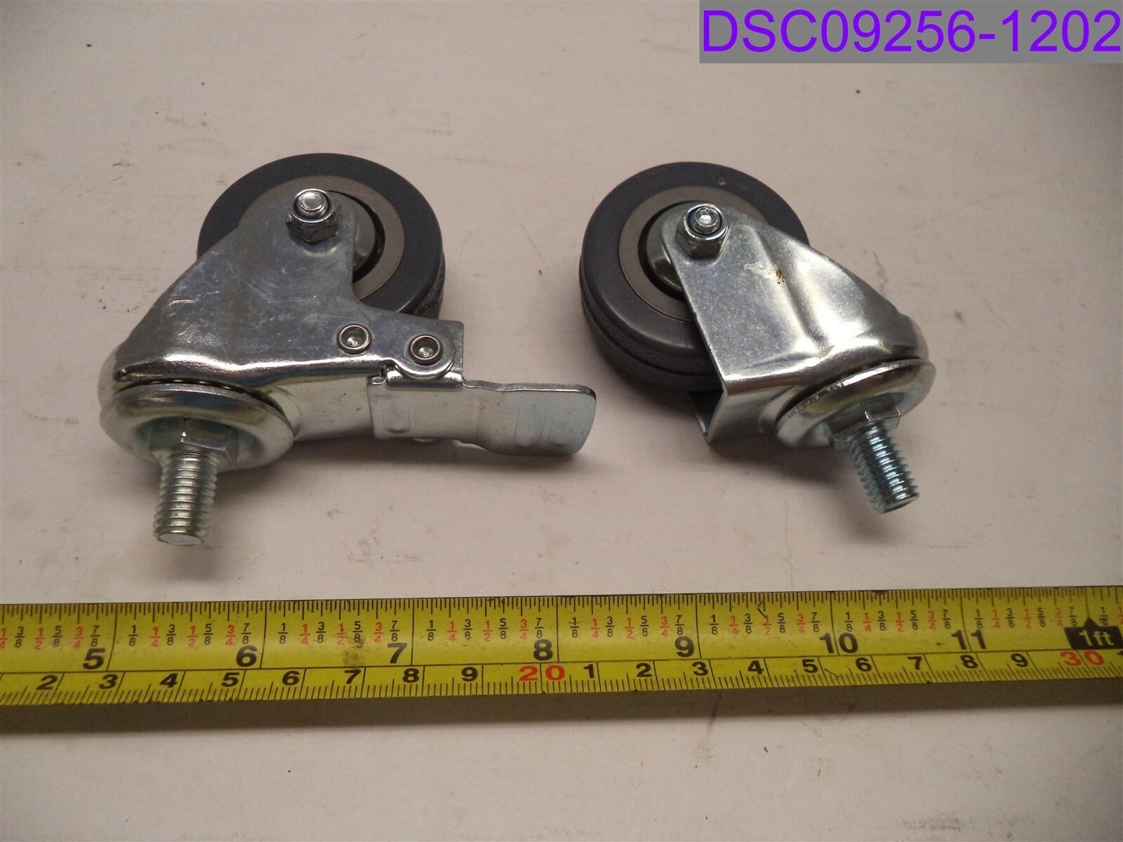Qty = 4 (2 Locking/2 Non): Swivel Ball Bearing Casters Stemmed 50 x 19 wheel