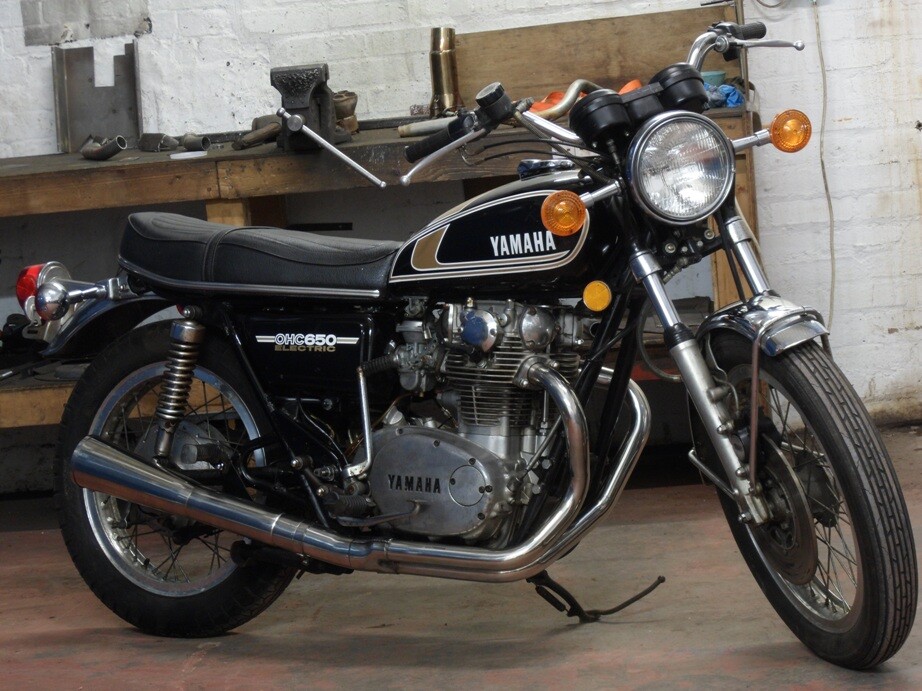 Yamaha XS650SE 1978-1985 Delkevic Stainless 2-1 Exhaust Headers Downpipes