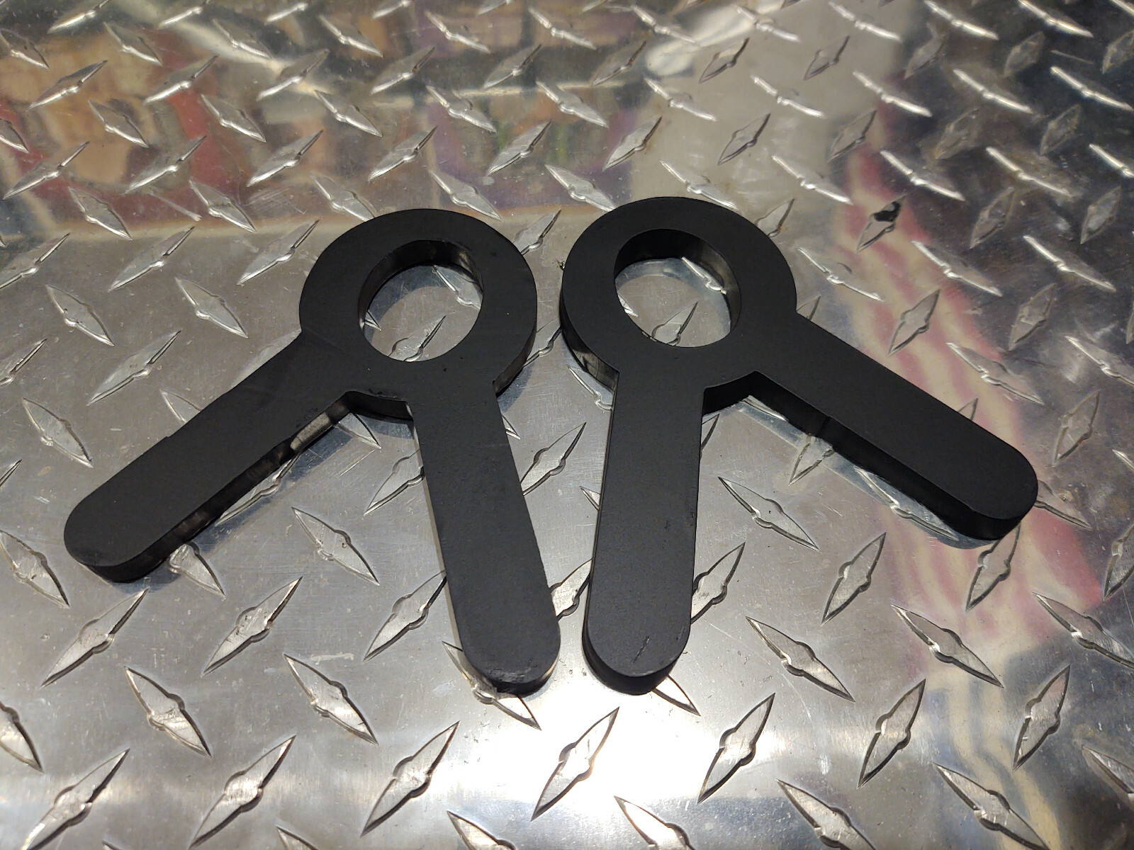 AR500 Steel Gong Pipe Stand Brackets