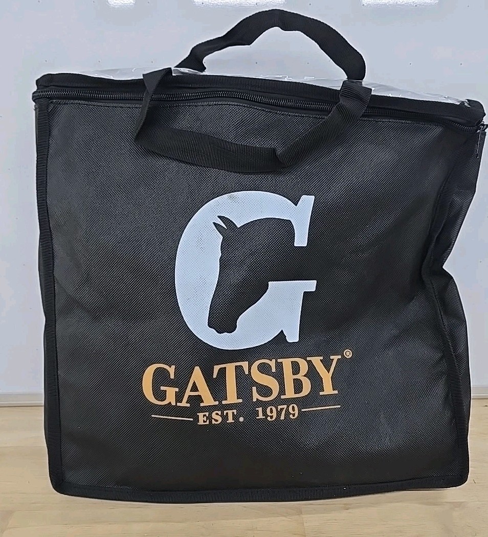 Gatsby Premium 1200D Waterproof Black Turnout Sheet  69 & zipper storage bag.