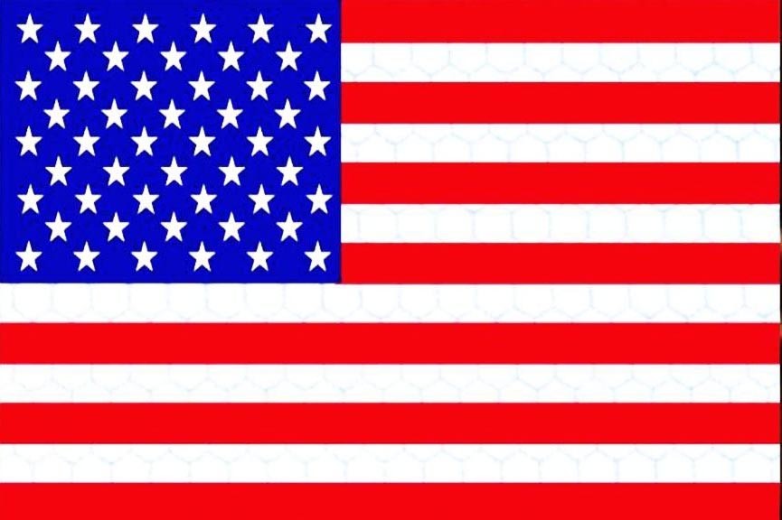 AUTHENTIC US MILITARY IR INFRARED REFLECTIVE Forward FULL COLOR US FLAG PATCH