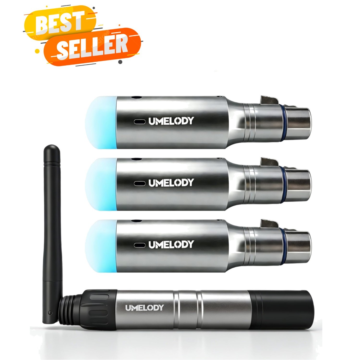 Wireless Transmitter Receiver Kit, 2.4GHz Stage Lighting Control System, 1 Tr...