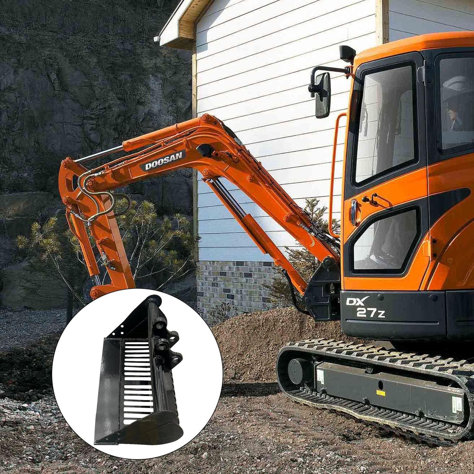 600mm Attachment Screening Skeleton Bucket For Mini Excavators Digger New