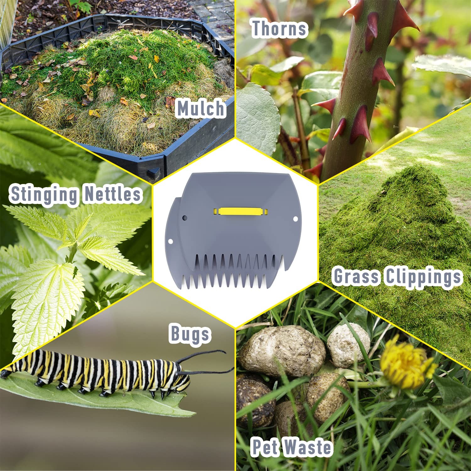Leaf Scoops and Claws, Lightweight Leaf Grabber Claws, Yard Scoops for Leaves...